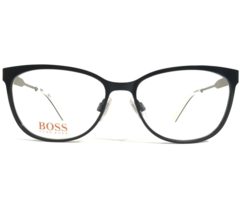 HUGO BOSS Gafas Monturas BO 0233 92K Negro Gris Ojo de Gato Full Borde 54-16-140 - £51.42 GBP
