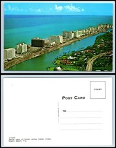 FLORIDA Postcard - Miami Beach, Aerial View Of Hotels Along Indian Creek F23 - £2.32 GBP