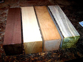 Walnut, Elm, River Birch, Maple Turning Blanks Wood Lumber 3 X 3 X 12 - £40.63 GBP