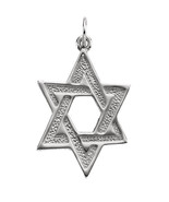 Sterling Silver Star of David Pendant - £77.77 GBP