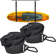 Kayak Wall Hanging Storage Strap Kayak Hoist Sling SUP Handles Paddle - $24.24