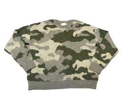 Lucky Brand Women&#39;s Camo Crew Neck Sweater Size Small EXCELLENT CONDITION  - $9.75
