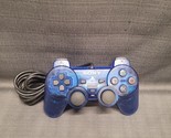 Sony PlayStation 2 PS2 Ocean Blue Clear Controller OEM SCPH-10010 - $24.75