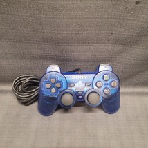 Sony PlayStation 2 PS2 Ocean Blue Clear Controller OEM SCPH-10010 - $24.75