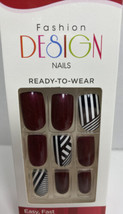 KISS Dazzle Fashion Design Nails Ready To Wear New 24 Nails - £8.22 GBP