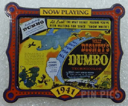 Disney Dumbo the Flying Elephant Movie Poster 1941 Now Playing Pin - $15.84