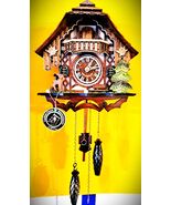 Engstler Quartz Swiss Chalet Cuckoo Clock Intact Conditions! - $246.51