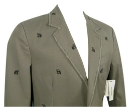 NEW Vintage 90&#39;s Juicy Couture Roman Skull Embroidered Sportcoat (Jacket) 46  XL - £184.97 GBP