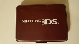 Nintendo DS Maroon Console &amp; Accessory Hard Carrying Case - READ DESCRIP... - $7.84