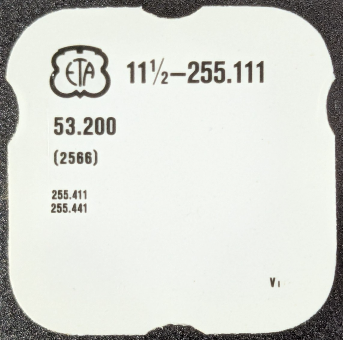 NOS ETA Quartz Watch Cal. 255.111 Date Corrector Part# 53.200 / 2566 - $13.85