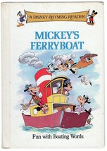 VINTAGE 1988 Disney Mickey Mouse Mickey&#39;s Ferryboat Hardcover Book  - £11.67 GBP