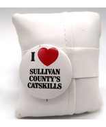 Vtg Sullivan County NY Catskills Souvenir Button Collectible Pin I Heart... - $182.12 MXN