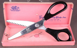Vintage Sewing Griffon Scissors Pinking Shears Tru-Pink USA Box Instructions-N.Y - £21.76 GBP