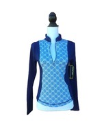 New Gianni Bini Active Henley Yoga Top Blue X-Small - $64.99 CAD