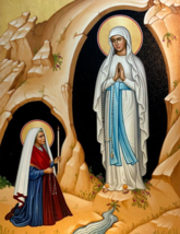 Catholic icon of Our Lady Of Lourdes - $250.00+