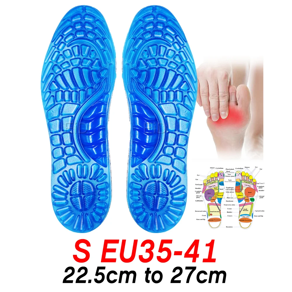 EiD Soft mage Gel Insoles Shock Absorption Cushion Running Wal Comfortable Magin - £122.39 GBP