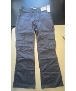 Hollister Mid-Rise Relaxed Boot Women’s Gray With Leg Pockets 6 Short W2... - €22,92 EUR