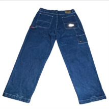 Vintage Pure Playaz Jeans Mens 42 x 33 Blue Baggy Hip Hop Pockets Y2K Cargo - $54.99