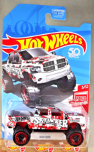 2018 Hot Wheels Red Edition 3/12 RAM 1500 White w/Red Beadloc Rim Spoke Wheels - £12.59 GBP