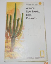1977 National Geographic Close-Up Map #3  USA Southwest Utah Colorado Arizona - £7.62 GBP