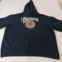 B&C Collection VIENNA Men's 2XL Blue Cotton Blend Hoodie Pullover Sweatshirt image 6