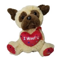 Musical Plush Dog Stuffed Animal Hugfun Love Machine I Woof U Toy Puppy Hound - £16.19 GBP