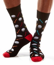 Golf Men's Crew Socks Yo Sox Premium Brand Cotton Blend Antimicrobial Black image 2