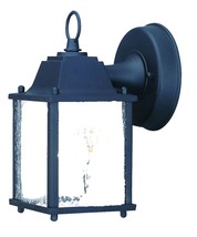 Matte Black Hanging Waterfall Glass Lantern Wall Light - $114.65 CAD