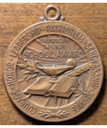 American Legion School Award Bronze Medal Pendant For God and Country - $13.02 CAD