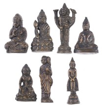Antique Bronze Buddha Opium weight set - £583.93 GBP