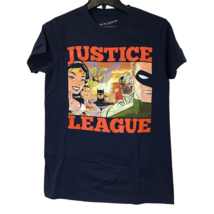 Justice League Cartoon Graphic T-Shirt (Size Small) - £22.49 GBP