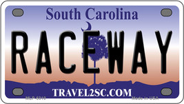 Raceway South Carolina Novelty Mini Metal License Plate Tag - £11.95 GBP