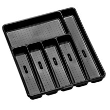 Madesmart 6-Compartment Cutlery Tray - Carbon - £34.23 GBP