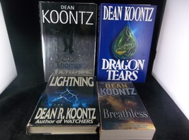 Lot Of 4 Dean Koontz Hardcover Paperback Books Odd Thomas Lightning Breathless - £11.79 GBP