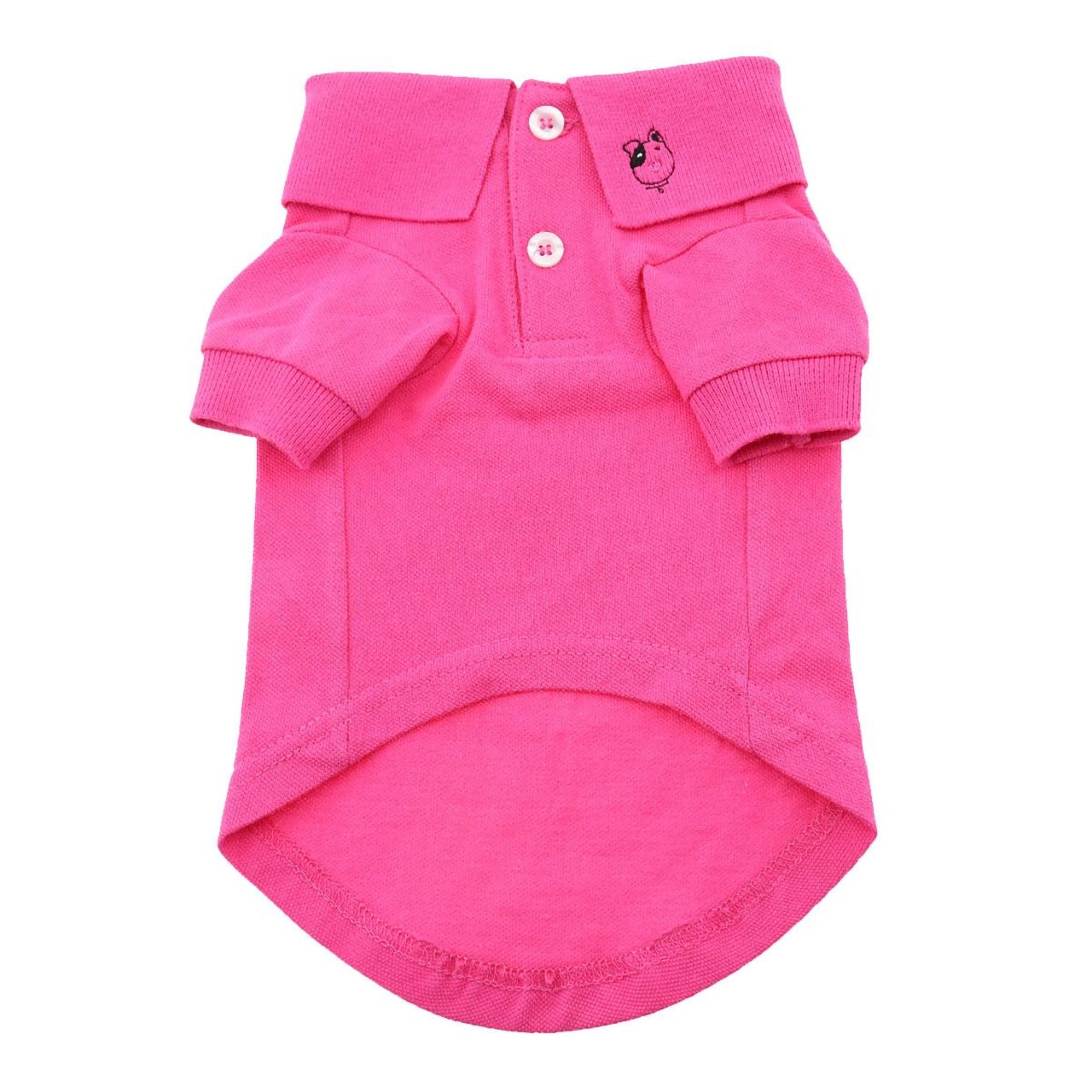 Solid Raspberry Sorbet 100% Cotton Button Up Polo Shirt -Sizes SM-3XL  - $13.99
