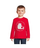 Holiday Time Toddler Christmas Long Sleeve T-Shirt, Size 5T Color Red - $236.99 MXN