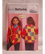 Butterick B4679 Sewing Pattern Size CF 4,5,6 Jacket &amp; Scarf NOS - £5.40 GBP