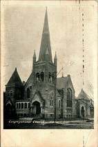Congregational Church Elkhart Indiana IN 1909 DB Postcard C7 - £5.41 GBP