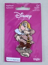 Disney Snow White Sneezy Dwarf Embroidered Iron On Patch Vtg New Sealed ... - $15.29