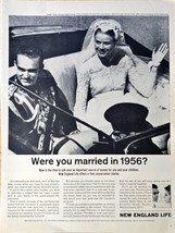 New England Life 1964 Vintage Print Ad Royal Wedding 1956 - $203.11 MXN