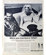 New England Life 1964 Vintage Print Ad Royal Wedding 1956 - $199.35 MXN