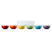 Le Creuset Bowls Set Stoneware Mini Bowl Small Colors Candy Dips Spices 6oz 6 Pc - £73.96 GBP