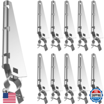 10 Pack Barbed Wire Arm for 1-5/8" Chain Link Fence, Galvanized Steel Fe... - $74.01