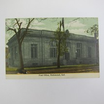 Antique Richmond Indiana Postcard Post Office UNPOSTED - £7.98 GBP