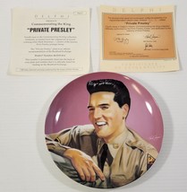*R24) Elvis Presley - Private Presley - 1993 Delphi Decorative Plate Bradex - £11.86 GBP
