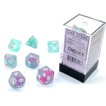 Chessex Polyhedral Dice Set: Nebula Luminary - Wisteria w/White (7) - £17.44 GBP