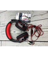 Gaming Headset with Mic Noise Reduction Headphones with LED Lights Ear pads - £22.32 GBP