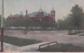 Eau Claire Wisconsin WI High School 1910 Postcard D33 - £2.35 GBP