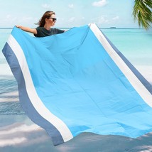 Beach Blanket 79&quot;X83&quot; Sandproof Large Beach Blanket Water Resistant Mat ... - £22.29 GBP