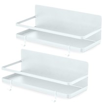 2 Pack - Magnetic Spice Rack, Fridge Organizer Shelf, Side Wall Refrigerator Sto - £22.77 GBP